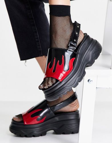 Ebo - Sandali neri con suola spessa e fiamme - BLACK - Koi Footwear - Modalova