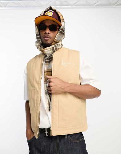 Gilet beige in coordinato - Karl Kani - Modalova