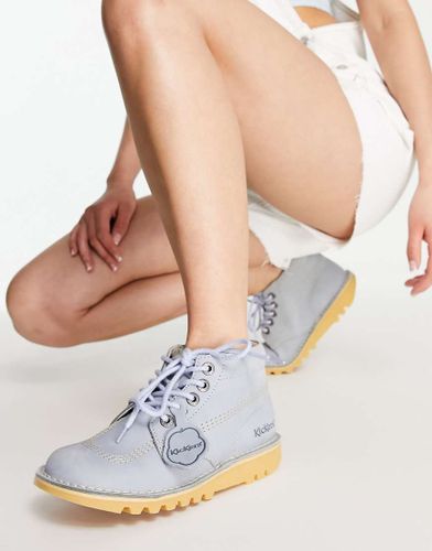 Kickers - Stivaletti in pelle blu - Kickers - Modalova
