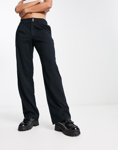 Pantaloni dad fit neri a vita bassa - Hollister - Modalova