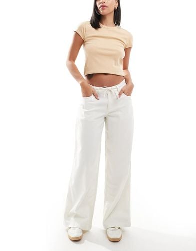 Pantaloni larghi beige con coulisse - Hollister - Modalova