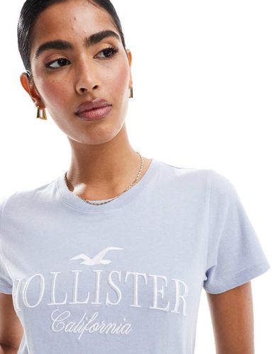 T-shirt a maniche corte con logo - Hollister - Modalova