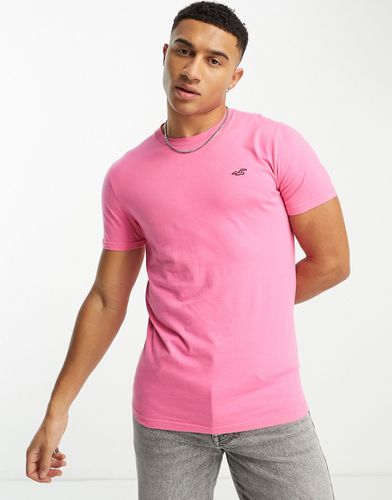 Hollister - T-shirt rosa con logo - Hollister - Modalova