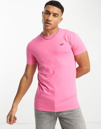 Hollister - T-shirt rosa con logo - Hollister - Modalova