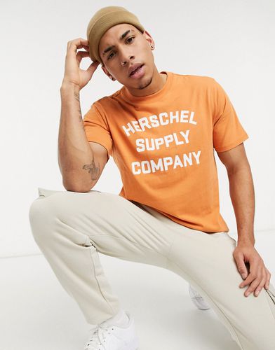 T-shirt girocollo con logo - Herschel Supply Co - Modalova