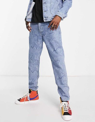 HUGO - 634 - Jeans affusolati vivace con motivo stampato - Hugo Red - Modalova