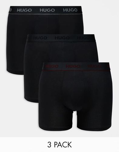 HUGO bodywear - Confezione da 3 boxer neri - BOSS Bodywear - Modalova