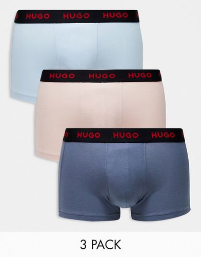 HUGO - Bodywear - Confezione da tre paia di boxer aderenti pastello - Hugo Red - Modalova