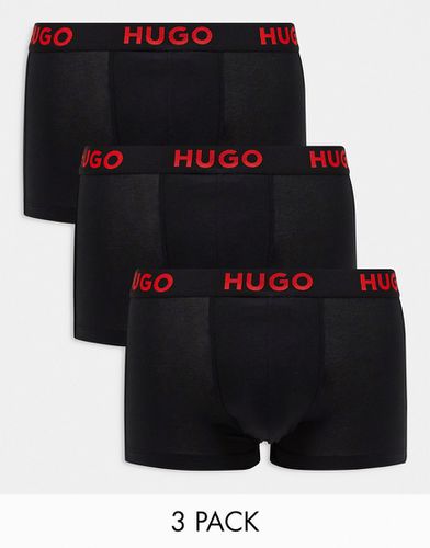 Hugo Boss - Confezione da 3 boxer aderenti neri - Hugo Red - Modalova