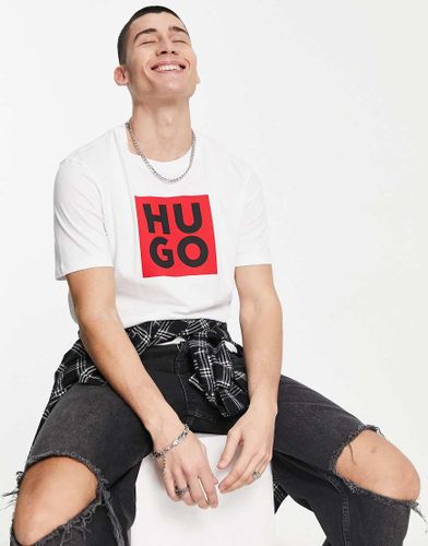 HUGO - Daltor - T-shirt bianca con logo - Hugo Red - Modalova