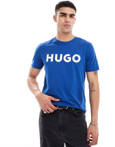 HUGO - Dulivio - T-shirt comoda blu - Hugo Red - Modalova