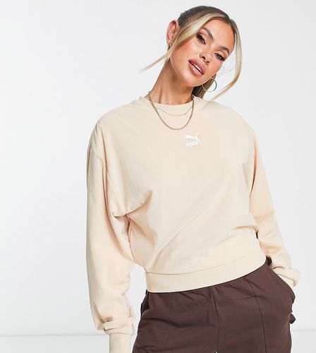 In esclusiva per ASOS - Felpa in rete organza beige - Puma - Modalova