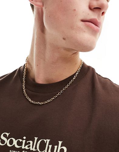 Collana a catena con maglie rotonde color - Icon Brand - Modalova