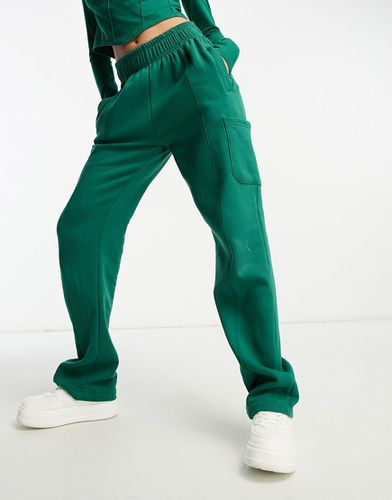Pantaloni cargo con fondo ampio verdi in coordinato - Il Sarto - Modalova