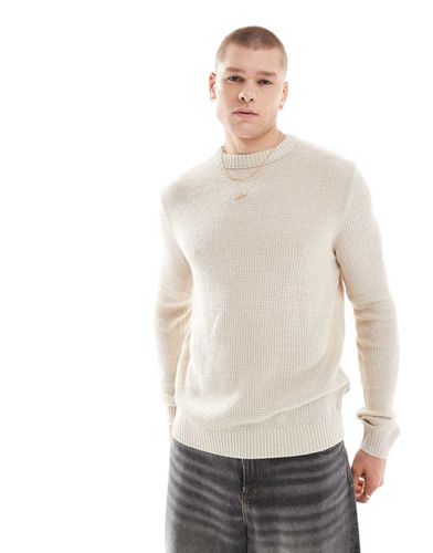 Jack and Jones - Maglione girocollo beige testurizzato - Jack & Jones - Modalova