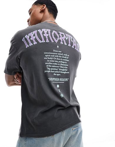 T-shirt oversize slavato con stampa "Immortal" sul retro - Jack & Jones - Modalova