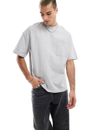 T-shirt oversize color chiaro con tasca - Jack & Jones - Modalova