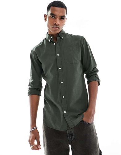 Camicia Oxford oversize color kaki - Jack & Jones - Modalova