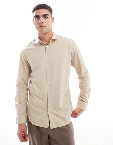 Camicia slim fit elegante beige - Jack & Jones - Modalova