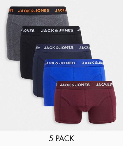 Confezione da 5 boxer aderenti multi - Jack & Jones - Modalova