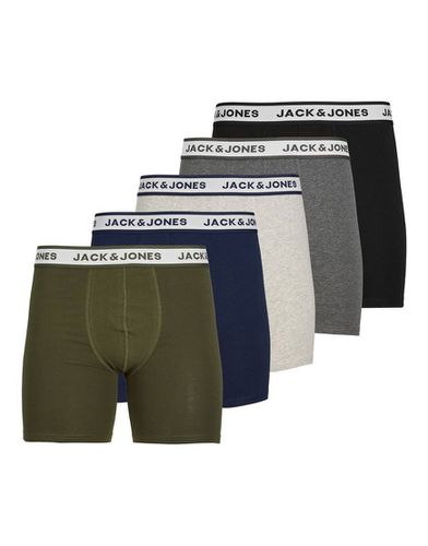 Confezione da 5 paia di boxer chiaro - Jack & Jones - Modalova