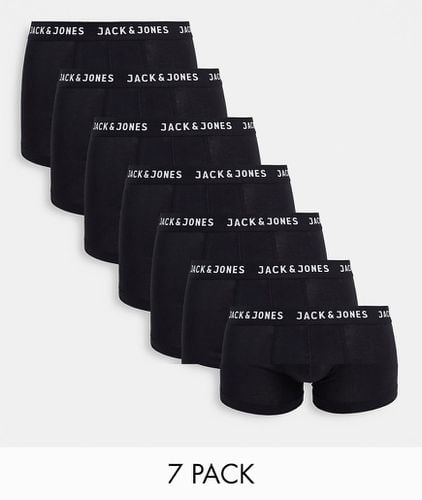 Confezione da 7 boxer aderenti neri - Jack & Jones - Modalova