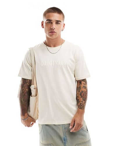 Originals - T-shirt sporco con stampa del logo in 3D - Jack & Jones - Modalova