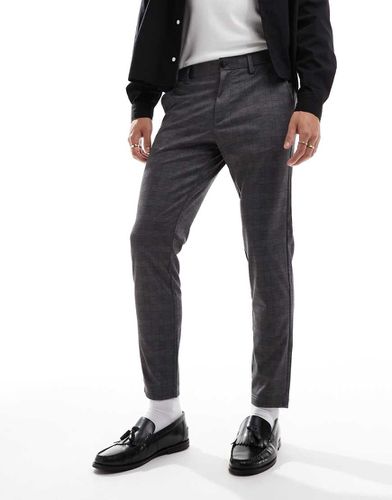 Pantaloni eleganti slim grigi a quadri - Jack & Jones - Modalova