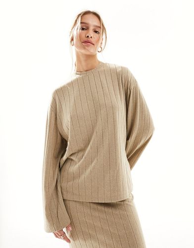 Maglione beige a coste in coordinato - JDY - Modalova