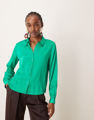 JDY - Camicia in raso verde - JDY - Modalova