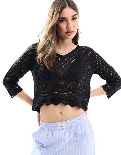 Top in maglia con maniche a 3/4 - JDY - Modalova