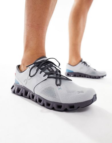 ON - Cloud X 3 - Sneakers da corsa color glacier e iron - On Running - Modalova