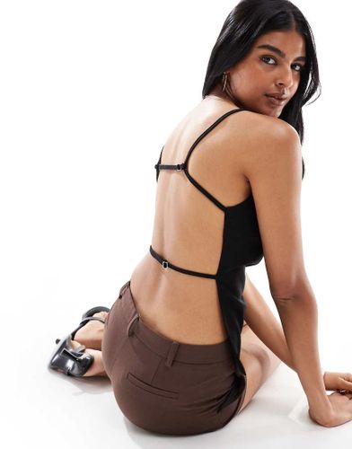 Top dos nu en lin mélangé - Only - Modalova