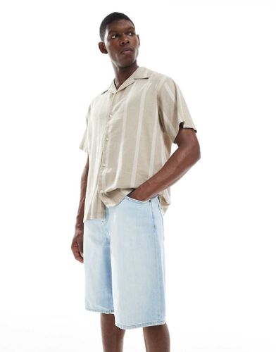 Carl - Short en jean ultra baggy - délavé - Only & Sons - Modalova