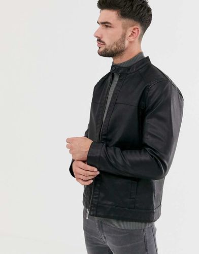 Giacca biker in pelle sintetica - ONLY & SONS - Modalova