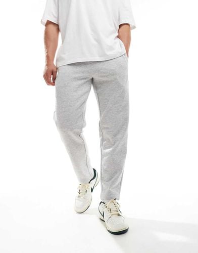 Joggers felpati dritti grigio chiaro mélange - ONLY & SONS - Modalova