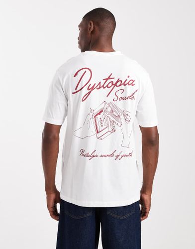 T-shirt décontracté avec imprimé Dystopia au dos - Only & Sons - Modalova