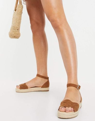 Espadrilles flatform color cuoio - Oasis - Modalova