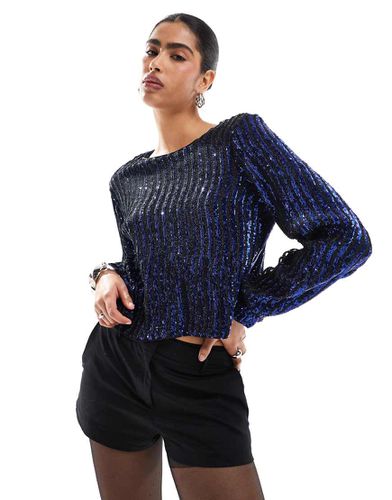 Top a maniche lunghe in paillettes - Object - Modalova