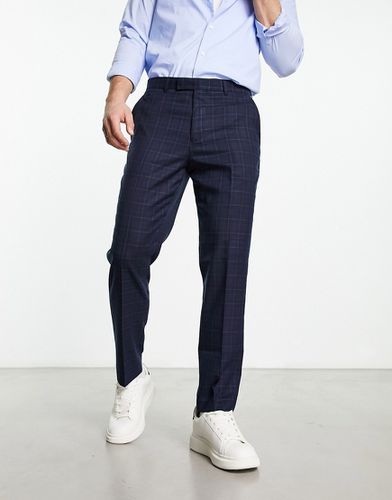 Pantaloni slim eleganti taglio corto blu a quadri - Original Penguin - Modalova