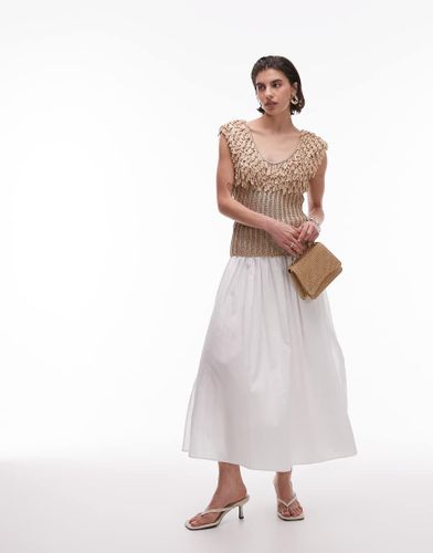 Top en maille avec encolure à franges - Other Stories - Modalova