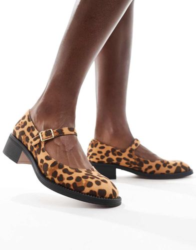 Becca - Scarpe Mary Jane con suola spessa leopardate - London Rebel - Modalova