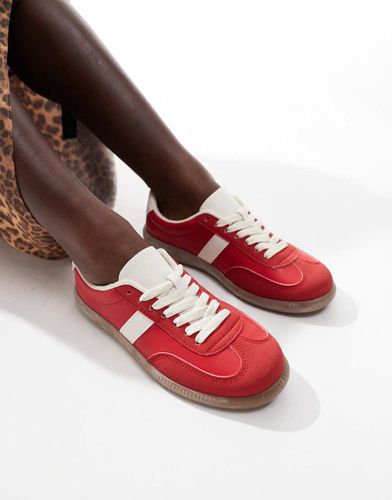 Cally - Sneakers rosse con suola in gomma - London Rebel - Modalova