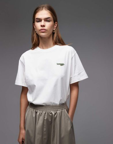 Lacoste - T-shirt oversize - Blanc - Lacoste - Modalova