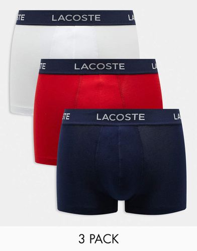 Confezione da 3 boxer aderenti - Lacoste - Modalova