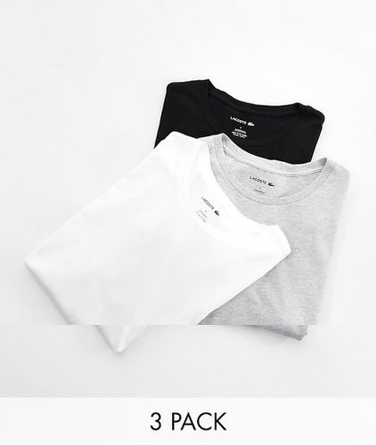 Essentials - Confezione da 3 T-shirt da casa colore nero/bianco/grigio - Lacoste - Modalova