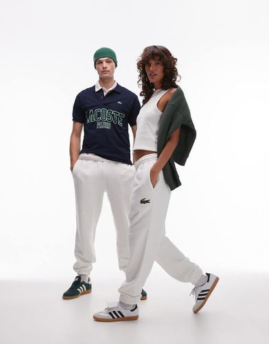 Pantaloni della tuta bianchi con logo - Lacoste - Modalova