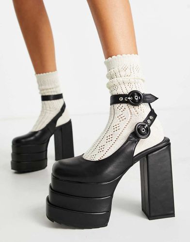 Videogames - Scarpe con tacco nere con plateau oversize - Lamoda - Modalova