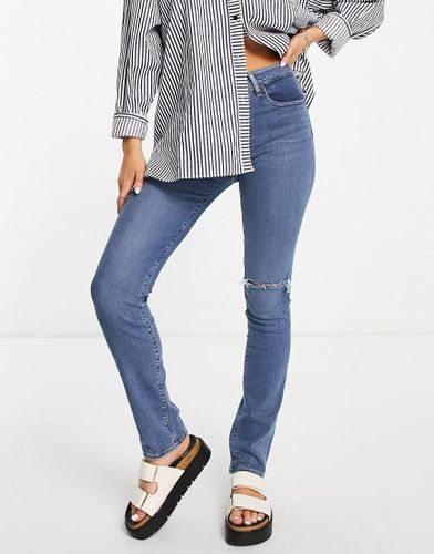 Jean droit à taille haute - délavé moyen - Levi's - Modalova