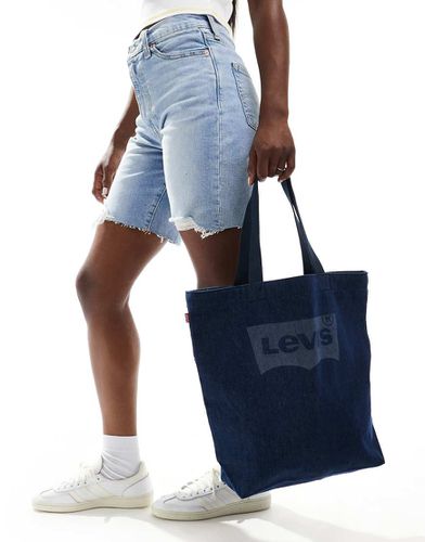 Borsa shopping in denim con logo batwing - Levi's - Modalova